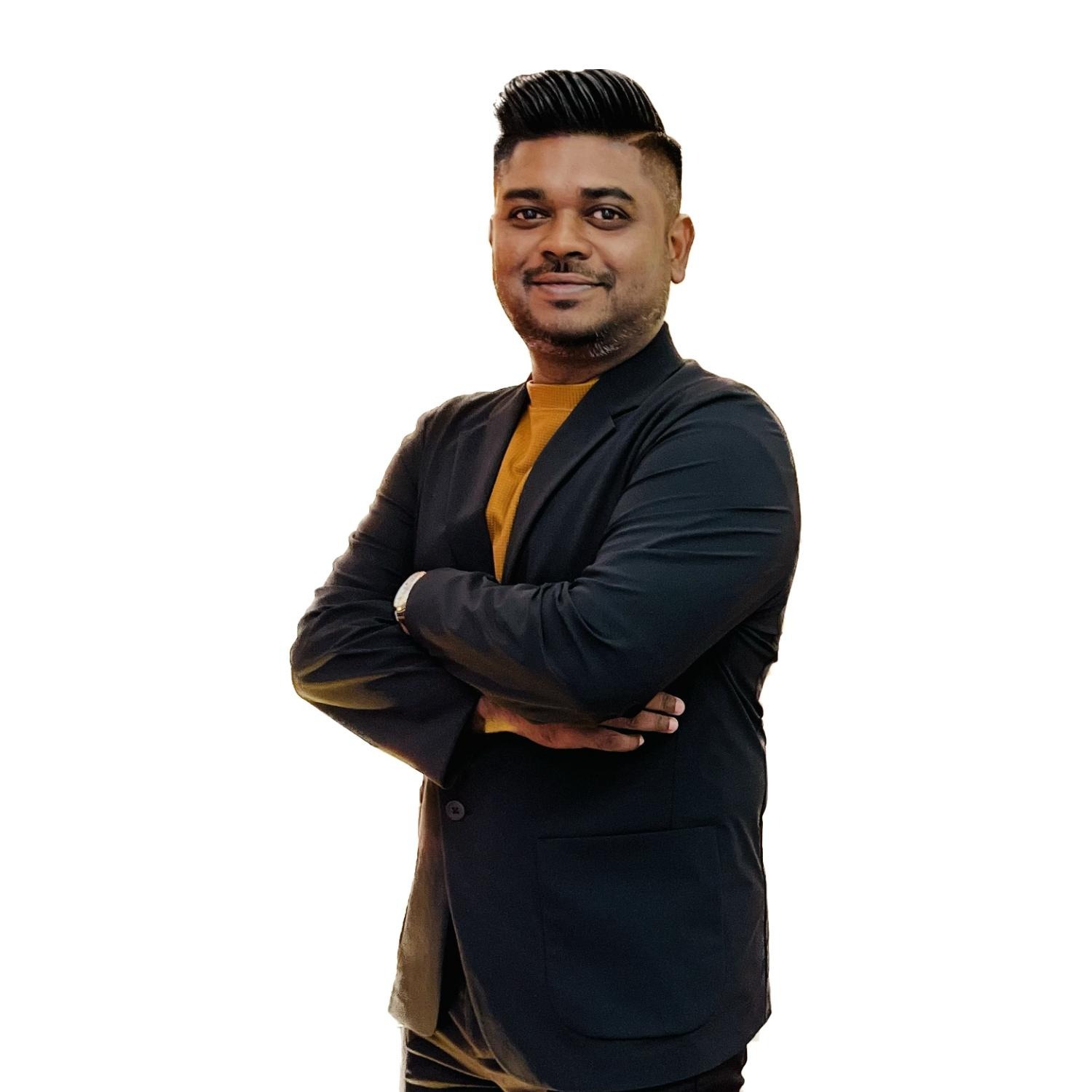 Kalidasan Devandran wearing a dark blazer
